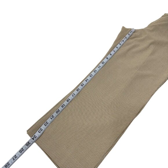 Old Navy Vintage Y2k Women Stretch Musthard Houndstooth Pants SZ10 Straight Leg - Picture 6 of 12